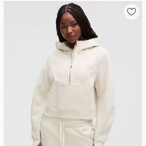 Lululemon Scuba Oversized Cropped Half Zip Hoodie